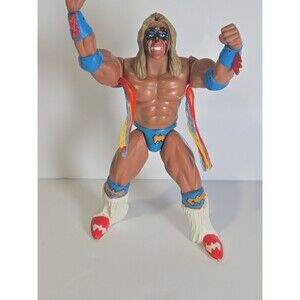 1996 WWF WWE Jakks Ultimate Warrior Wrestling Figure Series 2 Blue WCW NWO NWA